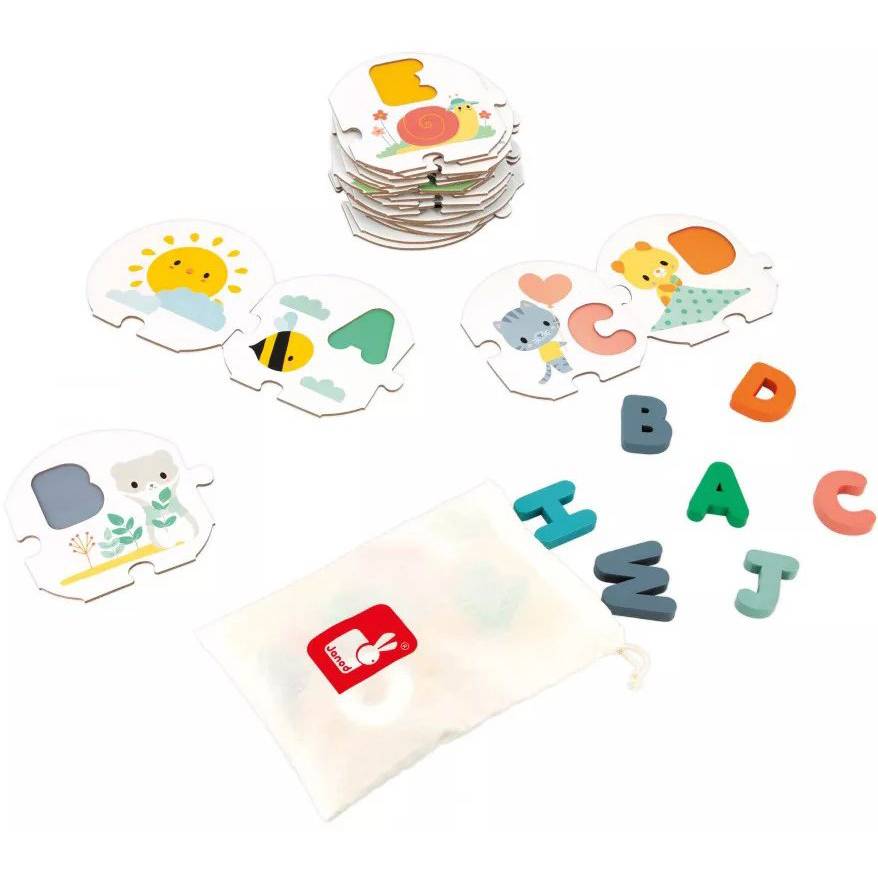 Фото Развивающая игра JANOD Мой первый алфавитный пазл (J08045)