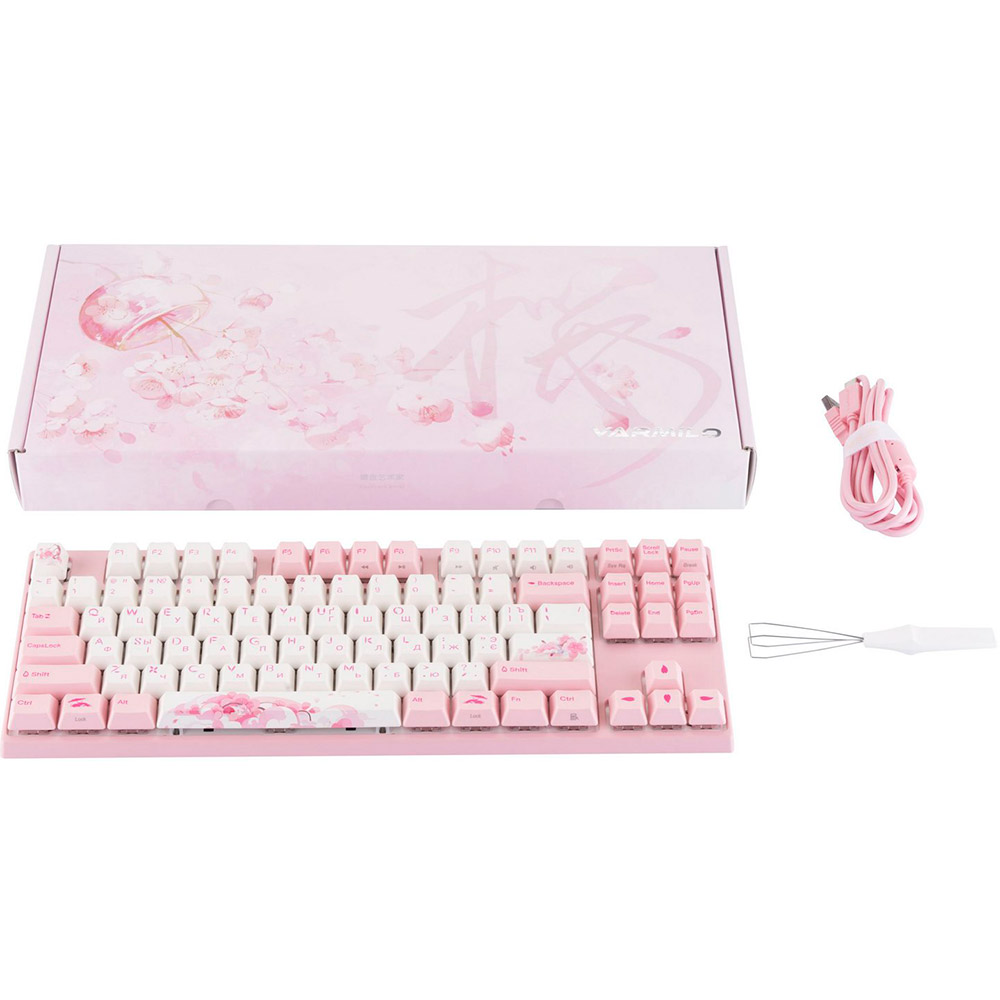 Фото Клавіатура VARMILO VEA87 Sakura R2 Cherry Mx Red (A23A027A3A0A17A024)