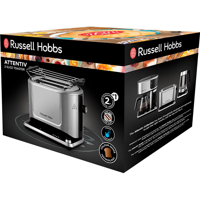 Фото Тостер RUSSELL HOBBS Attentiv 2 Slice 26210-56