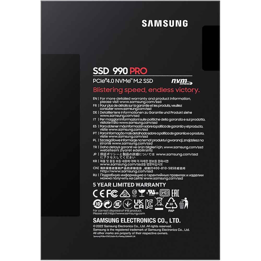 Внешний вид SSD накопитель SAMSUNG M.2 2280 2TB (MZ-V9P2T0BW)