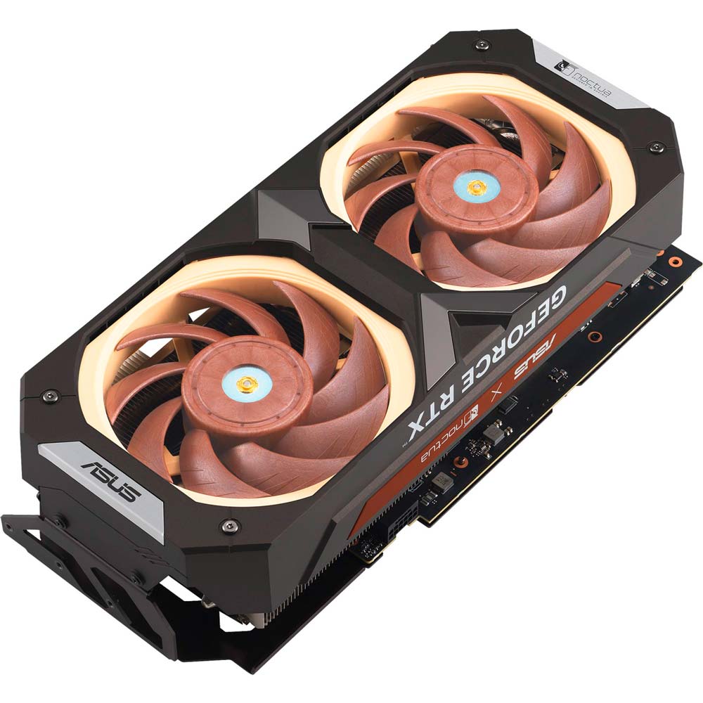 Внешний вид Видеокарта ASUS GeForce RTX 4080 16GB GDDR6X Noctua OC Edition (90YV0IB2-M0NA00)