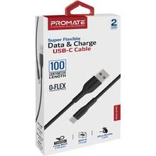 Кабель PROMATE USB-A - USB-C 2А 1 м Black (xcord-ac.black)