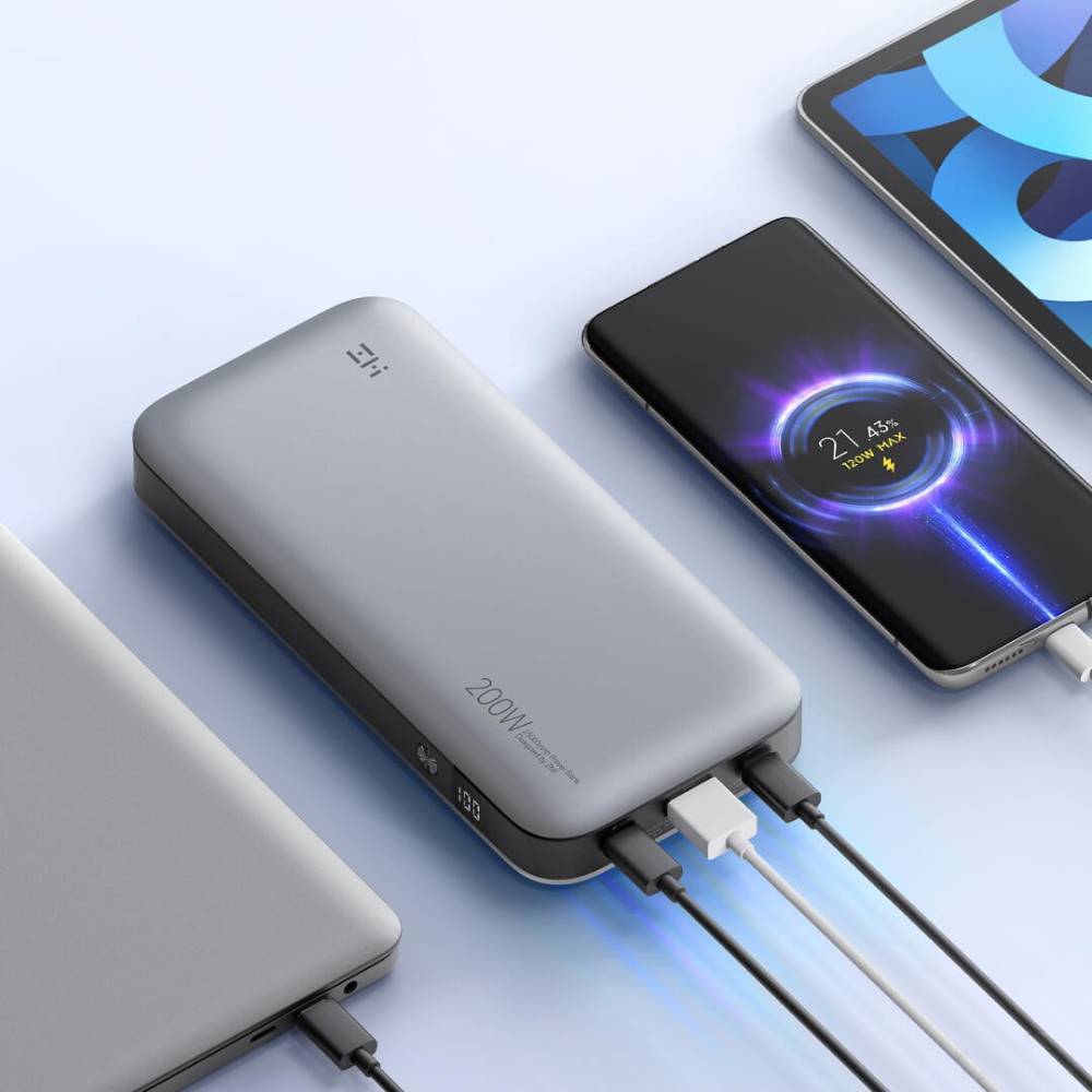 Зовнішній вигляд Powerbank ZMI 25000mAh No20 Silver (QB826G)