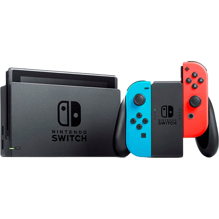 Зовнішній вигляд Ігрова консоль NINTENDO Switch V2 Neon Red/Blue