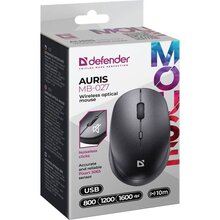 Мышь DEFENDER Auris MB-027 black (52027)