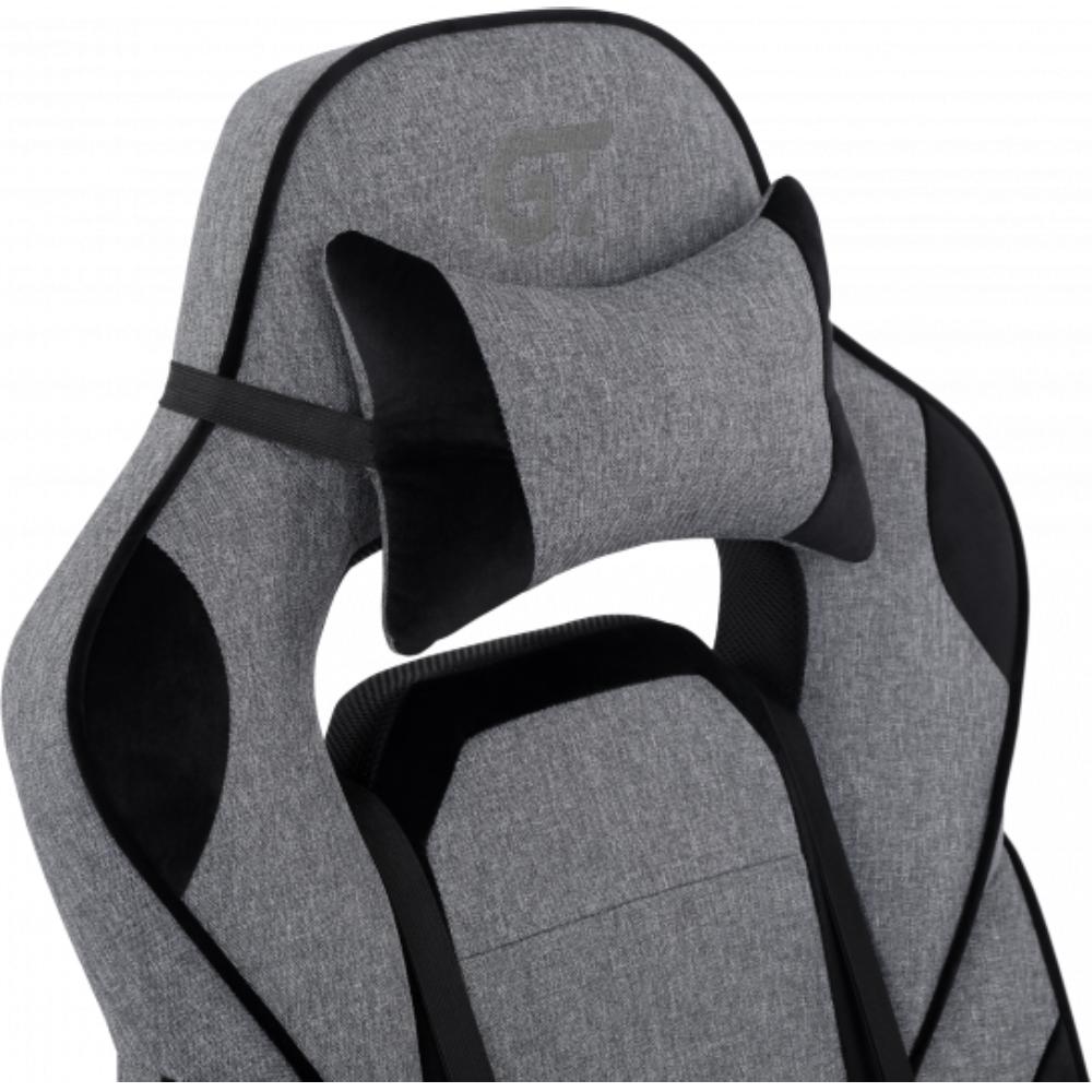 Внешний вид Кресло GT RACER X-2749-1 Fabric Gray/Black Suede