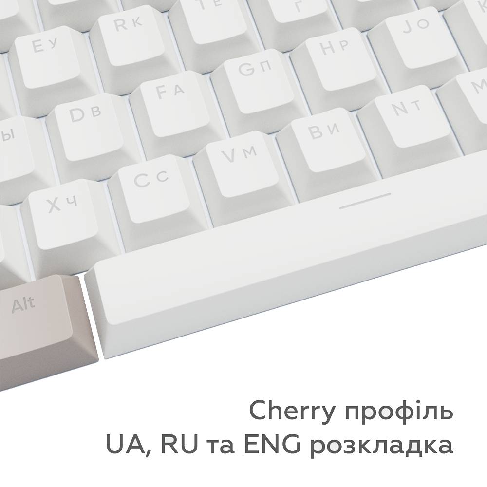 Набор кейкапов DARK PROJECT Keycaps PBT KS-48 White/Beige (DP-KS-0048) Цвет белый