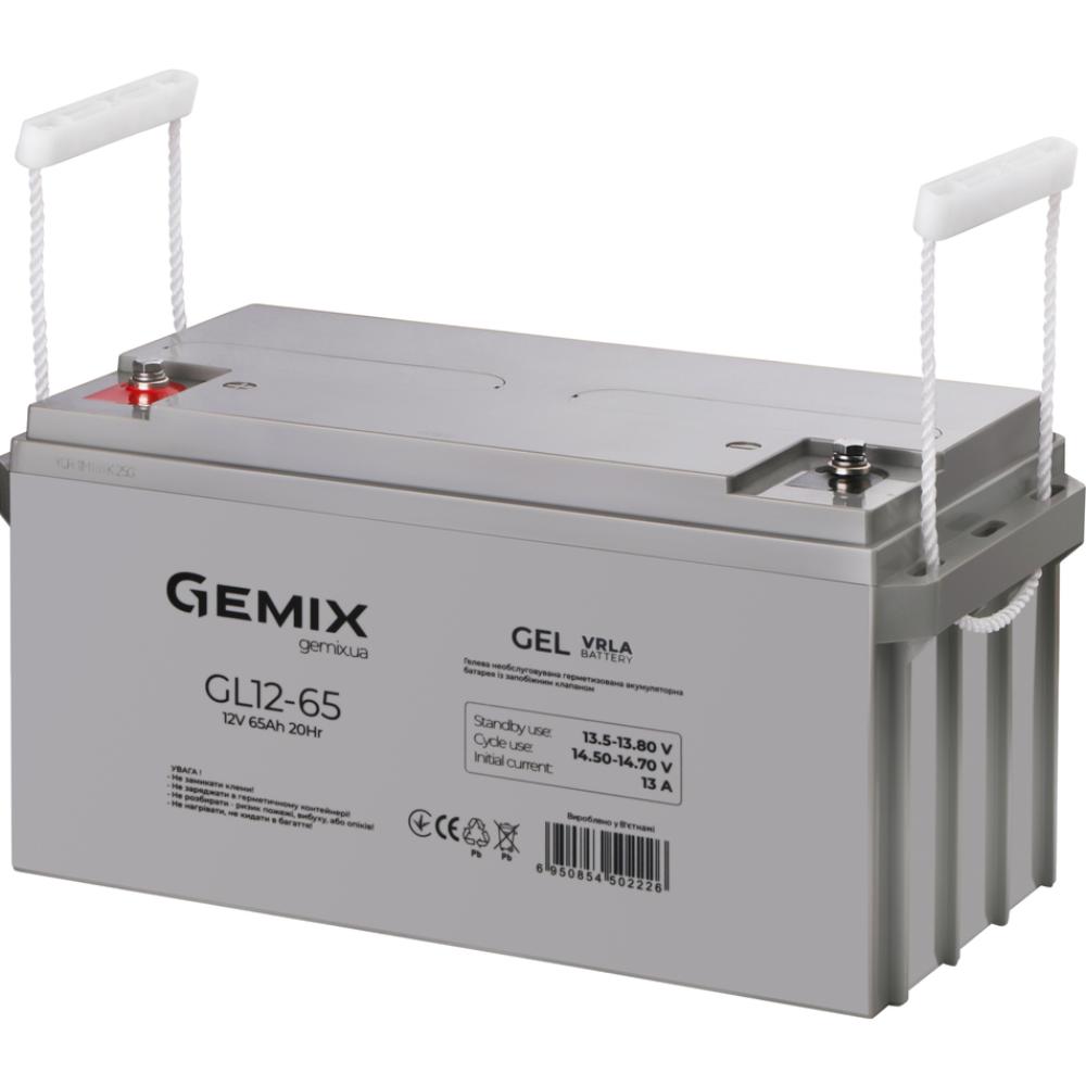 Акумулятор GEMIX GL12-65 Gel Ємність 65