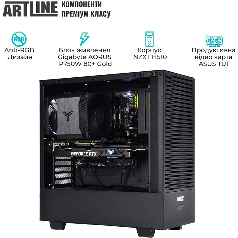 Зовнішній вигляд Комп'ютер ARTLINE SILENT SL6 Windows 11 Pro (SL6v12Win)