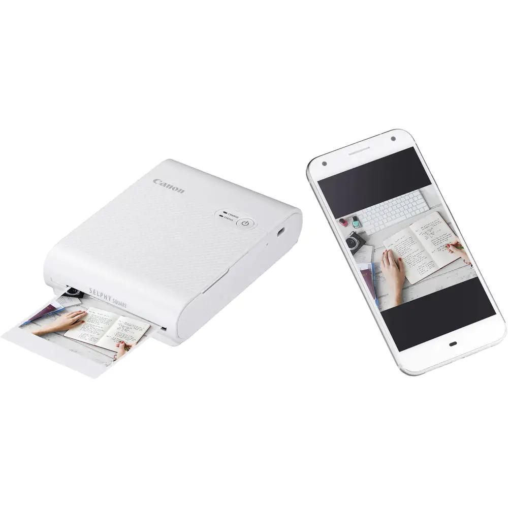 Внешний вид Фотопринтер CANON SELPHY Square QX10 White (4108C010)