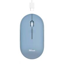 Мышь TRUST Puck Rechargeable Ultra-Thin BT WL Blue (24126)