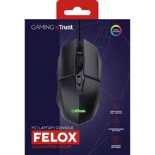 Мышь TRUST GXT 110 Felox Wireless Gaming Mouse Black (25037)