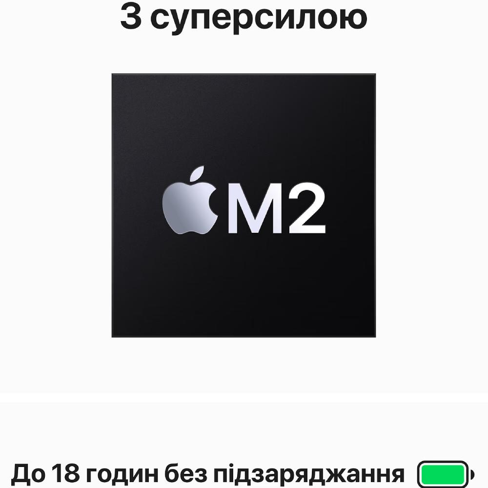 Зовнішній вигляд Ноутбук APPLE MacBook Air M2 15" 256GB Silver (MQKR3UA/A)