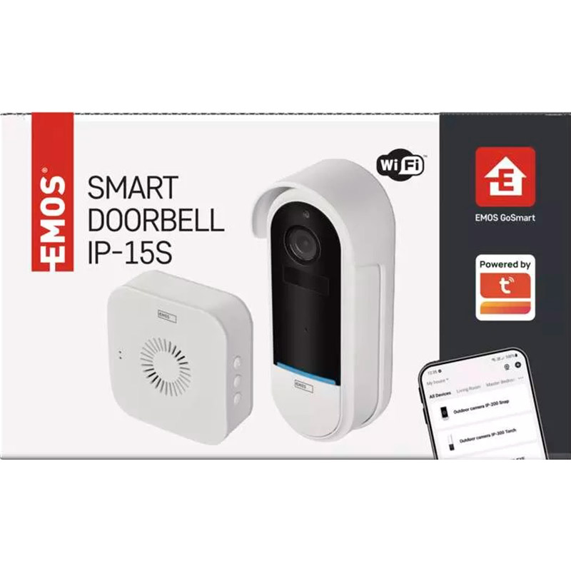 Фото Бездротовий Smart відеодзвінок Emos H4032 на акумуляторі з Wi-Fi (H4032)