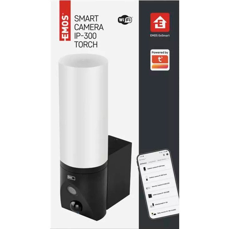 Фото 15 IP-камера Emos H4055 TORCH с Wi-Fi и подсветкой поворотная Black (H4055)