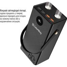 Powerbank COLORWAY 60000 mAh Black (CW-PB600LPA5BK-PDD)