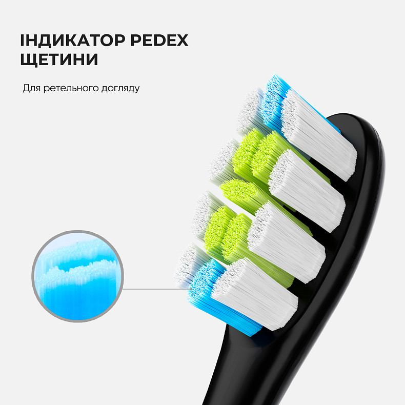 Зовнішній вигляд Насадка Oclean P1C8 видалення нальоту середня жорсткість золота 2 шт (6970810552805)