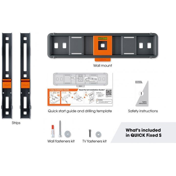 Кронштейн VOGELS TVM 1203 Black Конструкция фиксированная