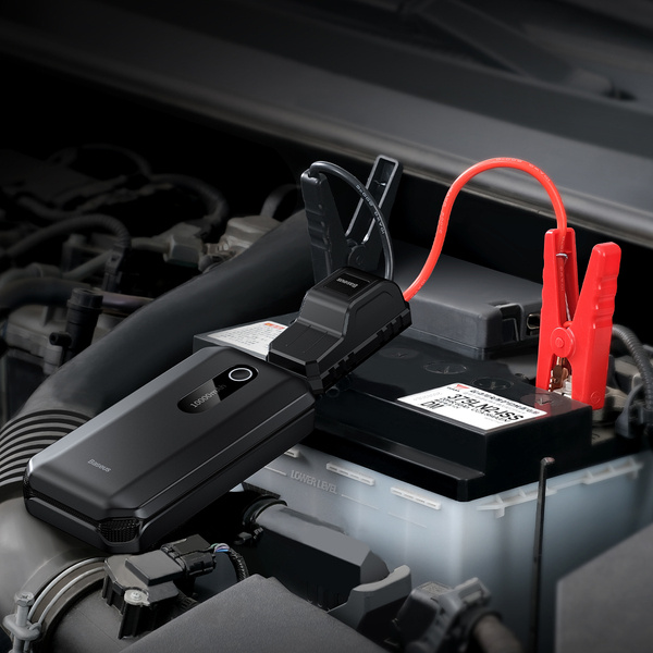 У Фокстрот Пуско-зарядний пристрій BASEUS 10000mAh Super Energy Air Car Jump Starter Black (35117black)