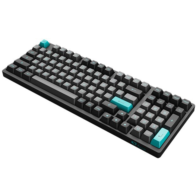 Зовнішній вигляд Клавіатура AKKO 3098B Black&Cyan CS Silver (6925758617659)
