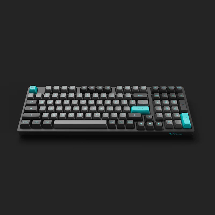 Зовнішній вигляд Клавіатура AKKO 3098B Black&Cyan CS Jelly White (6925758617635)