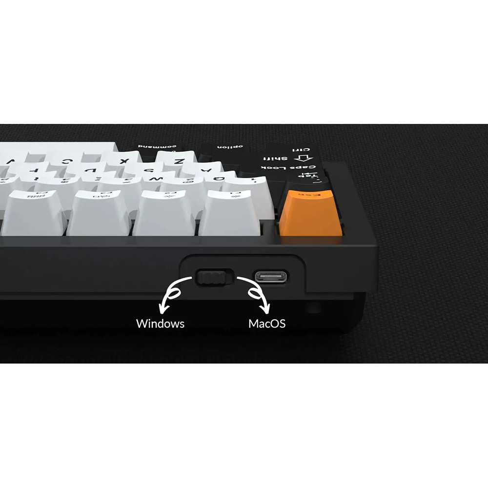 Внешний вид Клавиатура KEYCHRON Q1 Gateron G PRO Brown(Q1O3_KEYCHRON)