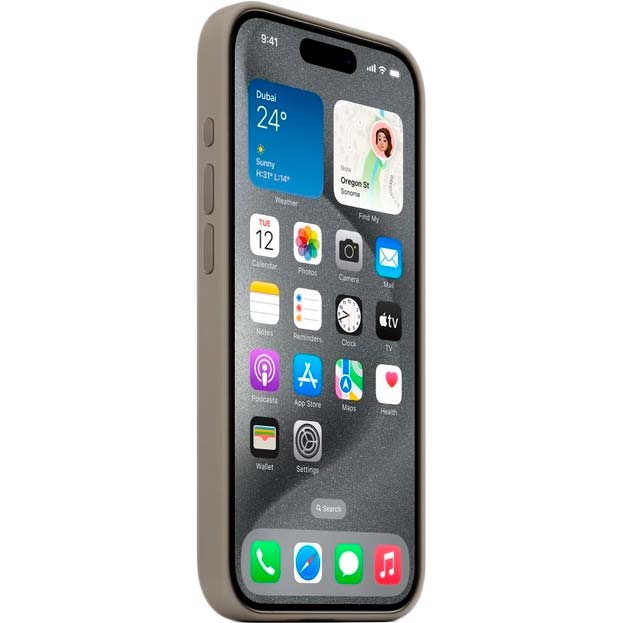 Зовнішній вигляд Чохол APPLE для iPhone 15 Pro Silicone Case with MagSafe Clay (MT1E3ZM/A)