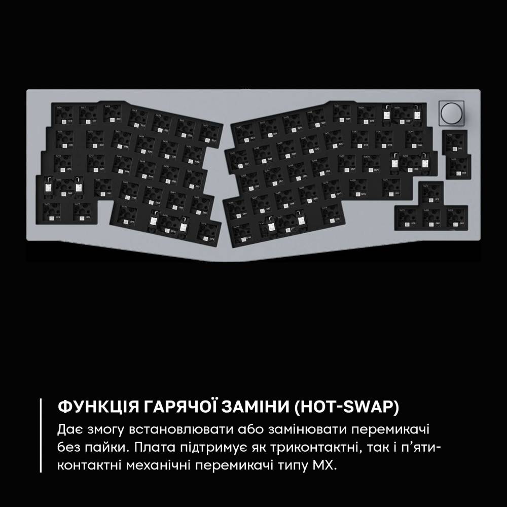 Изображение Клавиатура KEYCHRON Q8 Gateron G PRO Red RGB Blue (Q8O1_KEYCHRON)