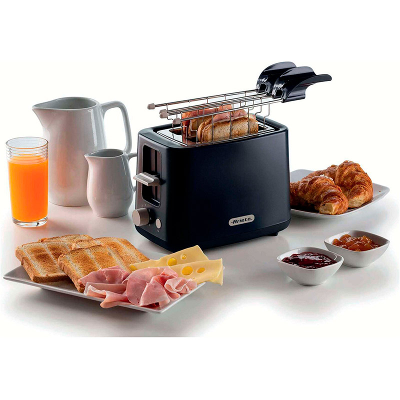 Зовнішній вигляд Тостер ARIETE 0157 Breakfast BLACK (00C015703AR0)