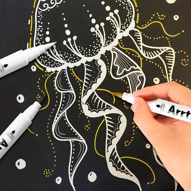 Фото Маркеры Arrtx Акриловые AACM-0500-10A 10 шт (LC303601)