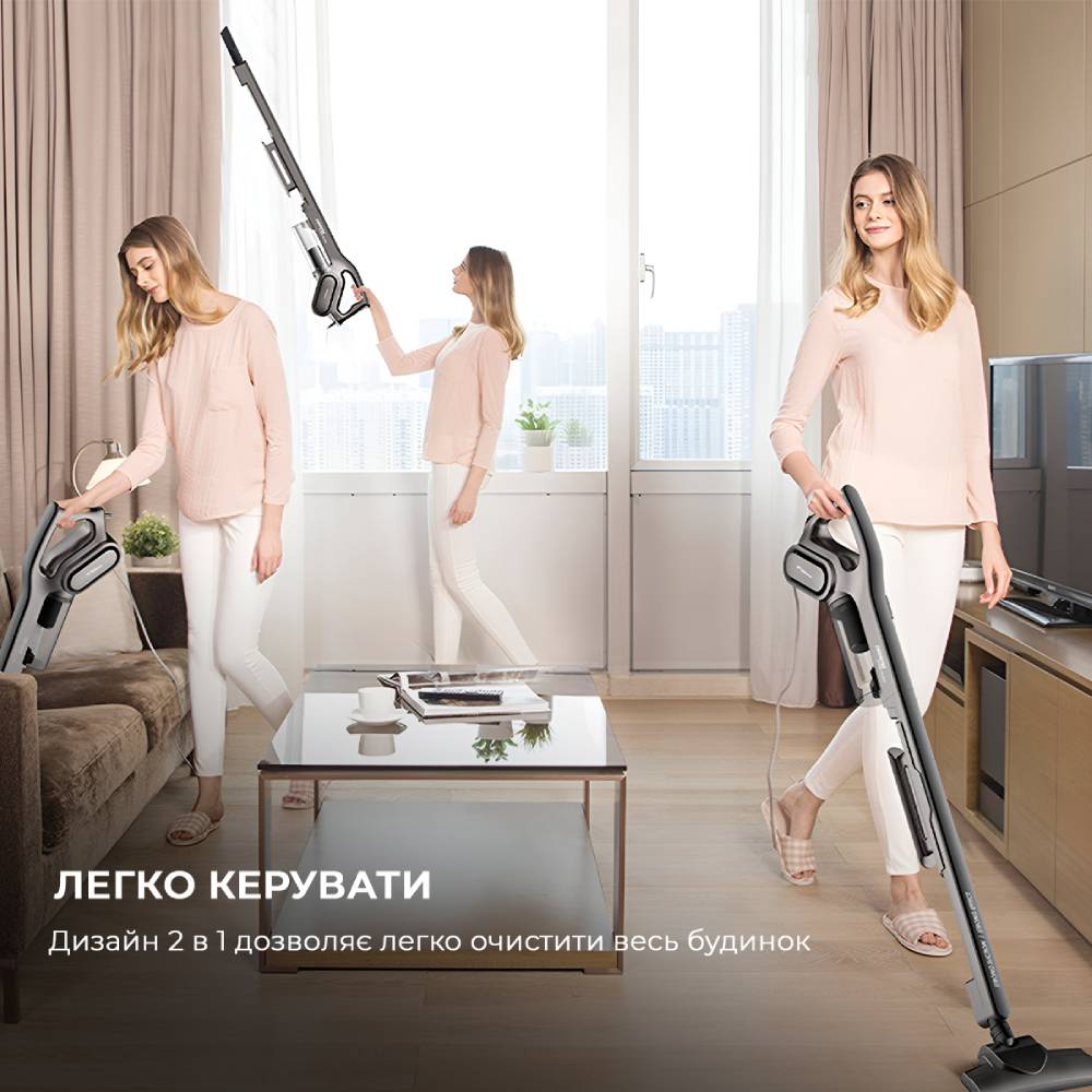 Заказать Пылесос Deerma Stick Vacuum Cord Gray Global (DX700S)