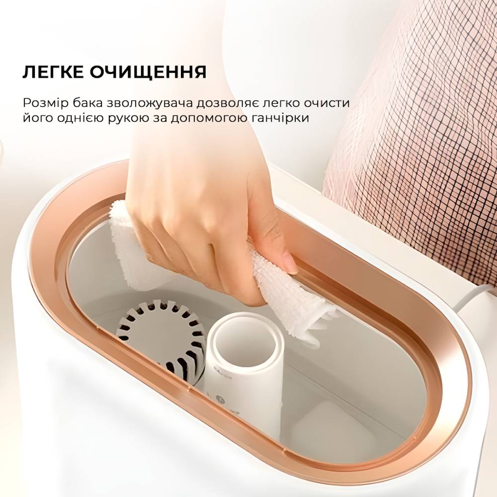 Зовнішній вигляд Зволожувач повітря DEERMA Humidifier 4.5L White DEM-ST635