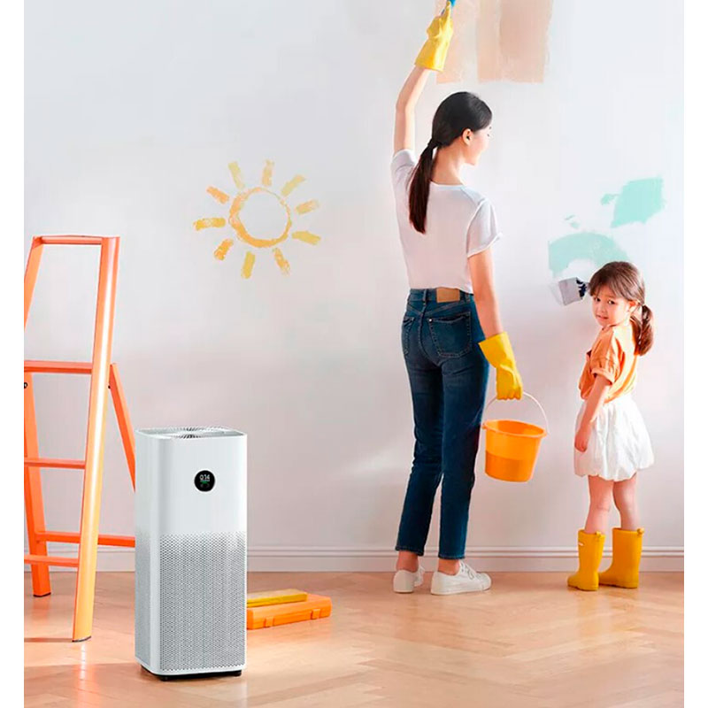 Очиститель воздуха Xiaomi Smart Air Purifier 4 Pro Особенности индикатор загрязнения