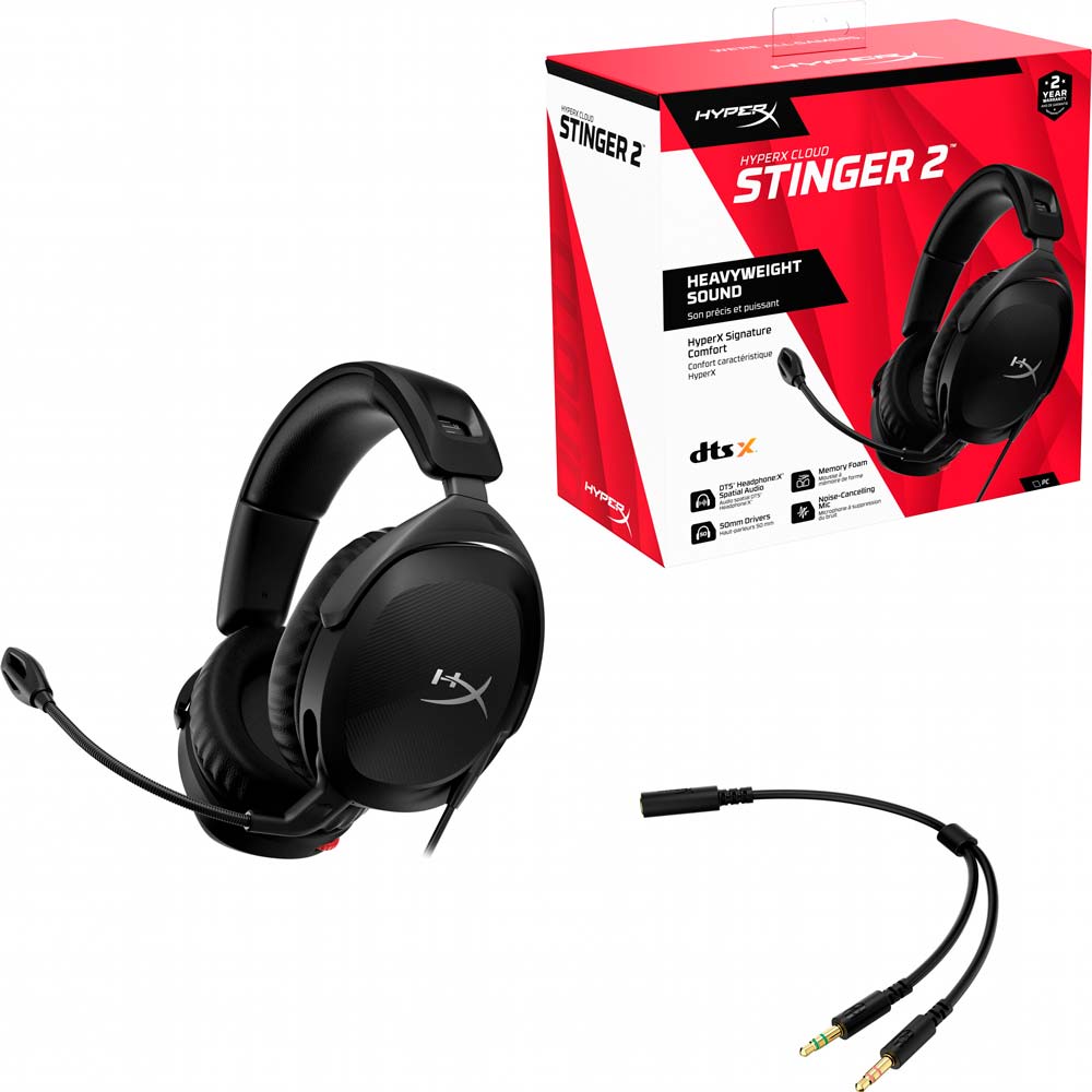 Фото Гарнитура HyperX Cloud Stinger 2 Wired Black (519T1AA)