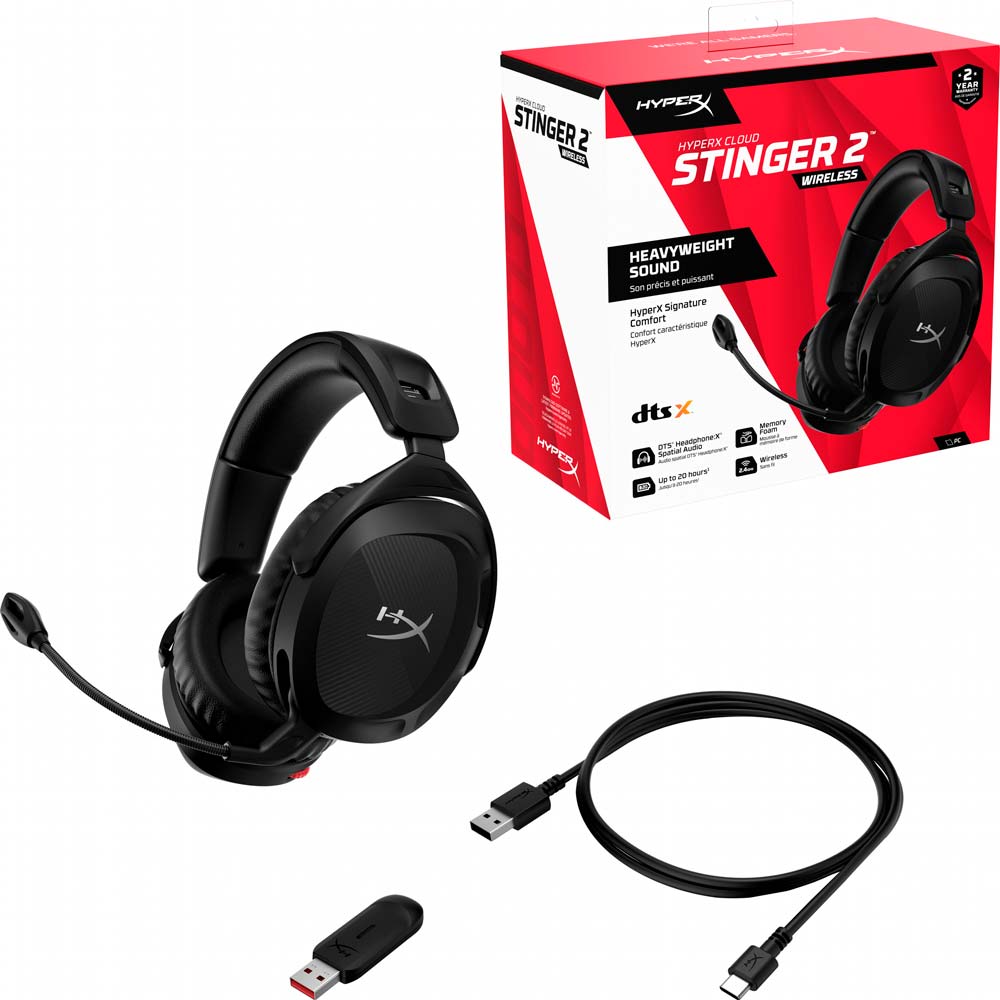 Фото Гарнитура HyperX Cloud Stinger 2 Wireless Black (676A2AA)