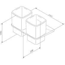 Тримач зі склянкою AM.PM Inspire 2.0 (A50A343400)