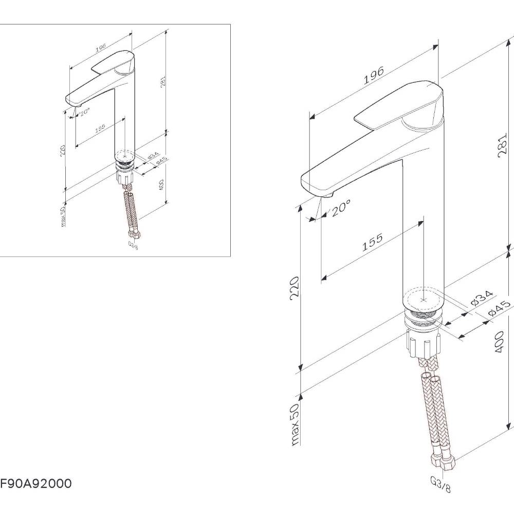 Заказать Смеситель AM.PM Gem F90E92000