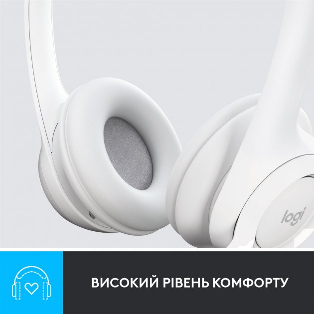 Внешний вид Гарнитура LOGITECH USB H390 White (981-001286)