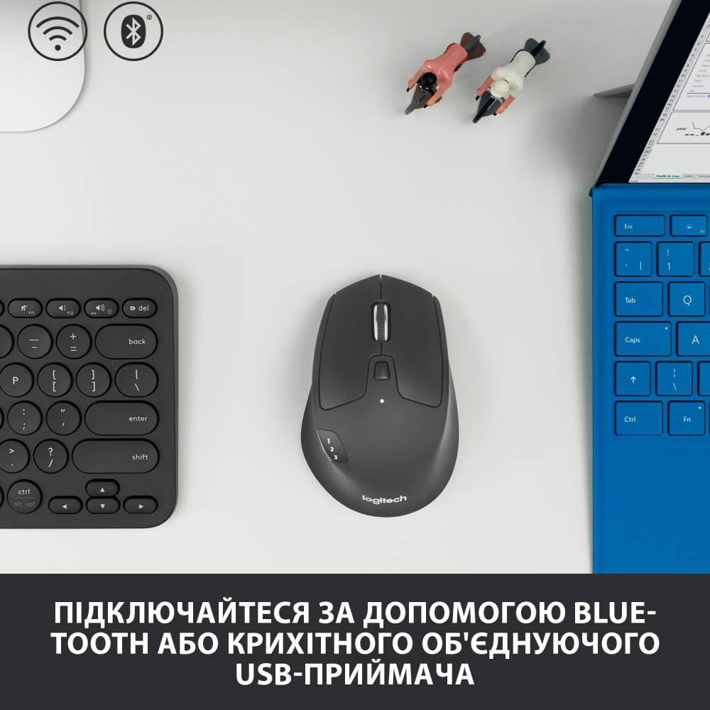 Миша LOGITECH M720 Triathlon Mouse 910-004791 Бездротове підключення Bluetooth