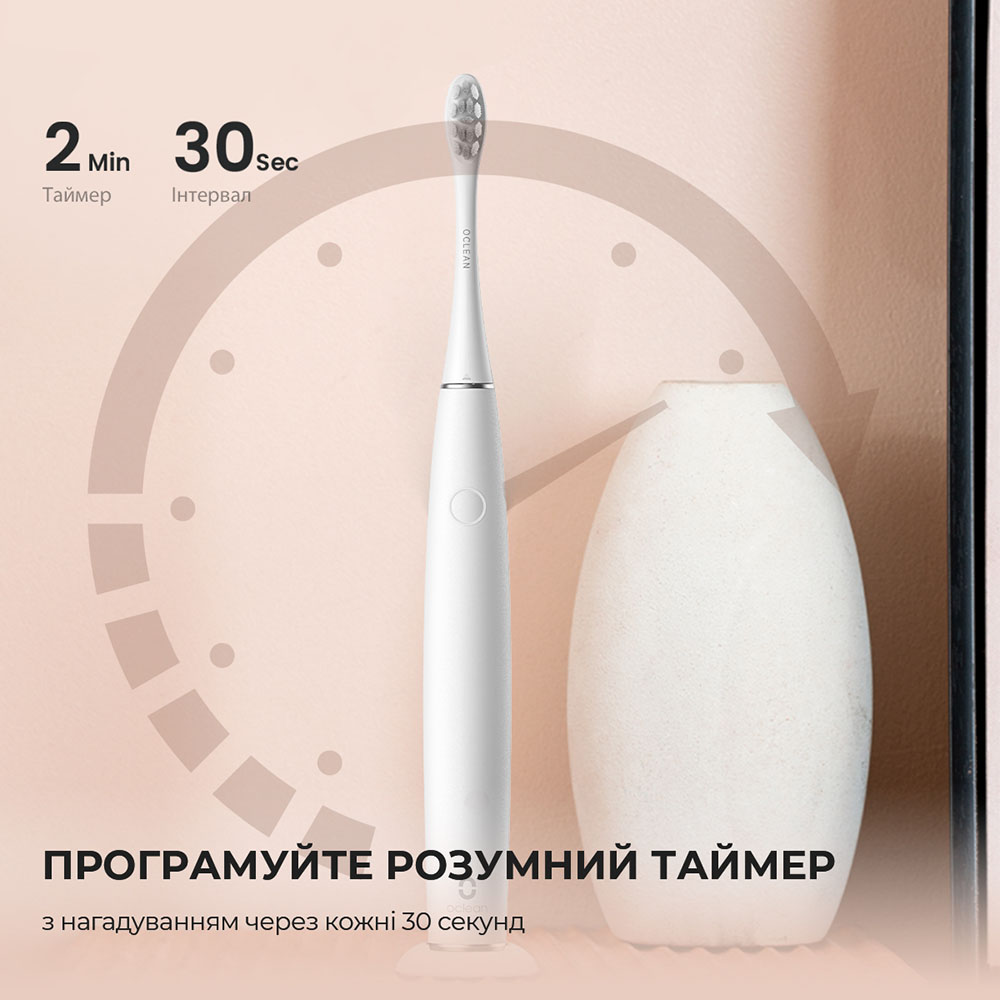 У Фокстрот Електрична зубна щітка Oclean Air 2T Electric Toothbrush White (6970810552324)