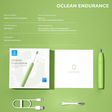 Электрическая зубная щетка OCLEAN Endurance Color Edition Green (6970810552447)