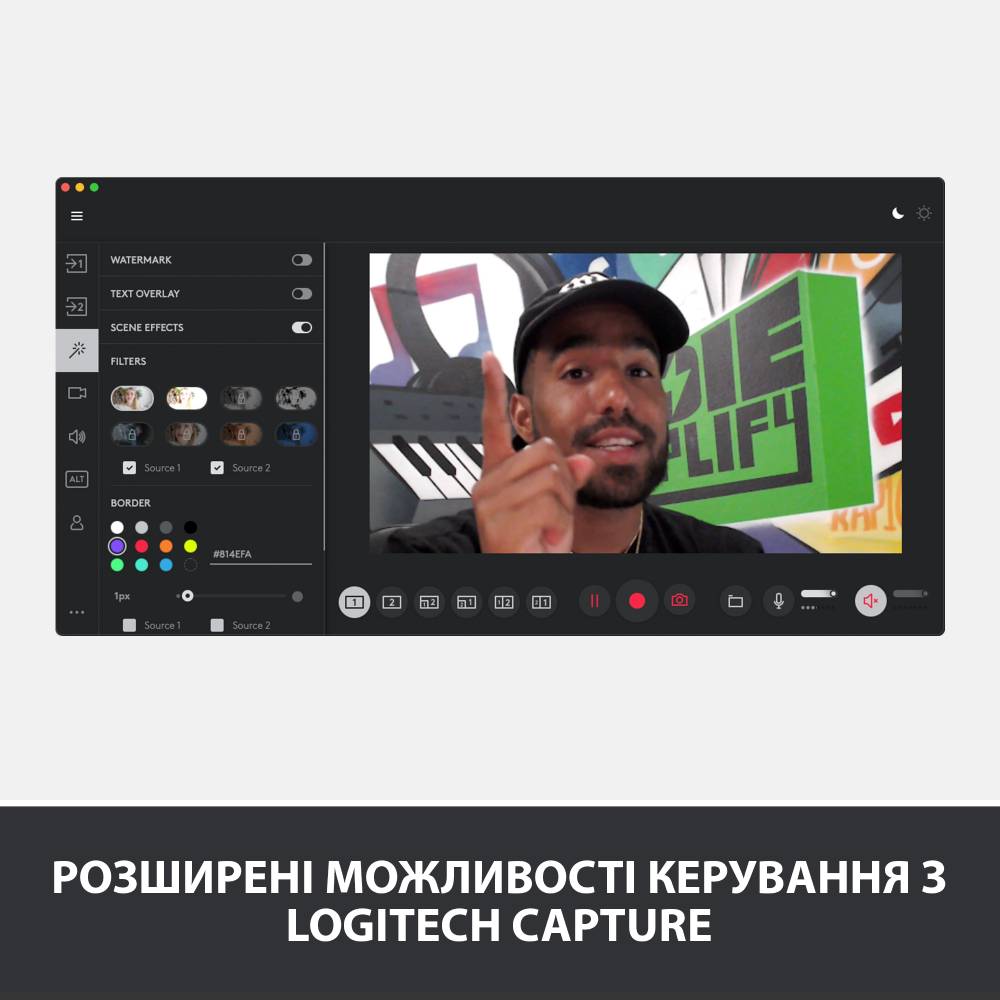 Зовнішній вигляд Web-камера LOGITECH StreamCam Graphite (960-001281)