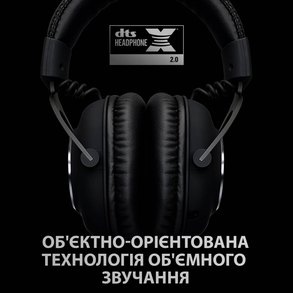 Внешний вид Гарнитура Logitech G PRO X Wireless LIGHTSPEED Black (L981-000907)