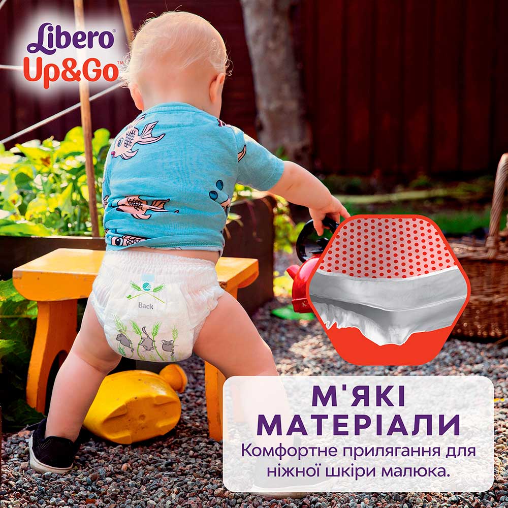 Фото Підгузки-трусики Libero Up&Go 5-9 кг Розмір 3 46 шт (7322541742076)