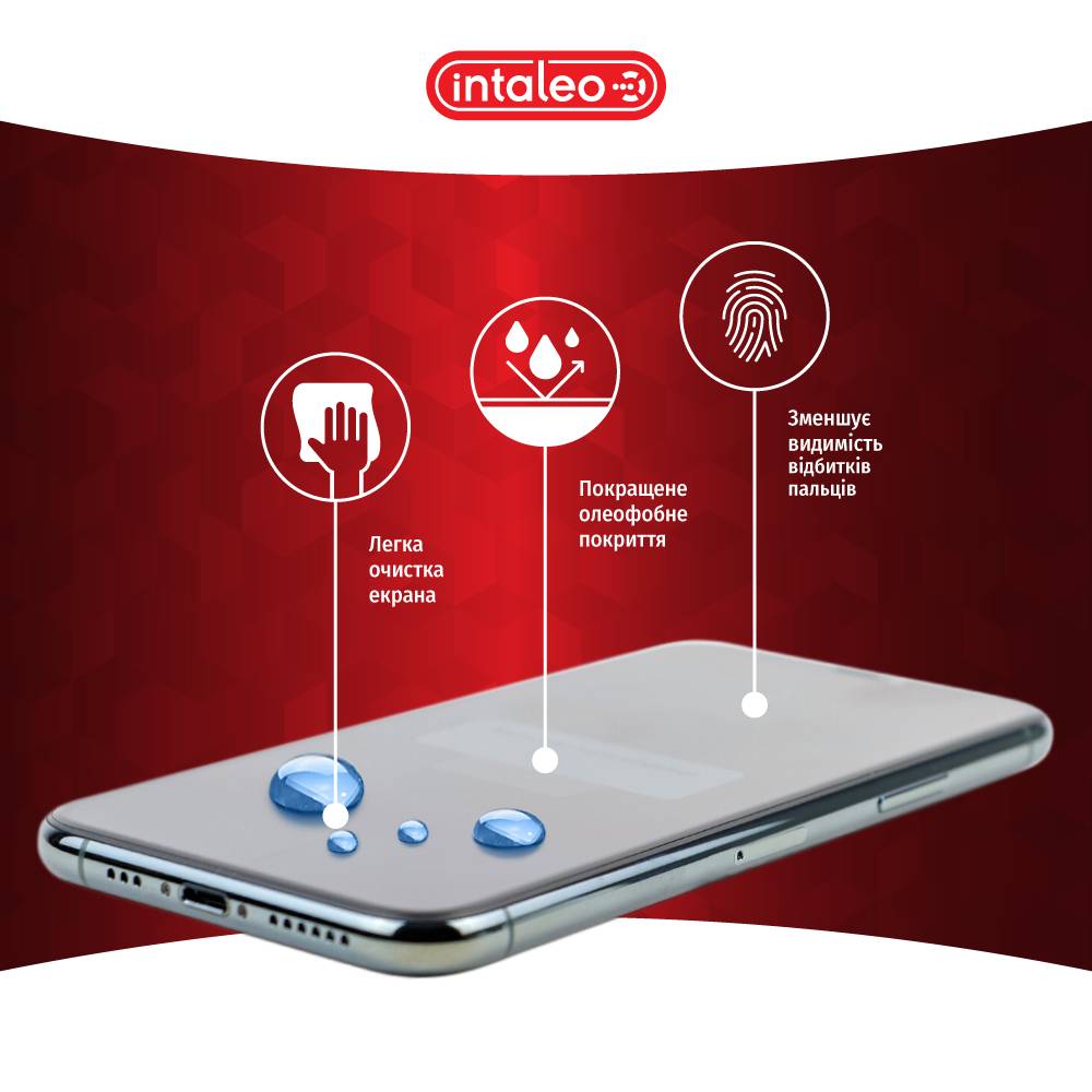 Захисне скло INTALEO Full Glue для Xiaomi Redmi Note 12 Чорний (1283126549366) Тип скло