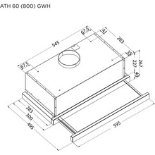 Вытяжка PYRAMIDA ATH 60 (800) GWH