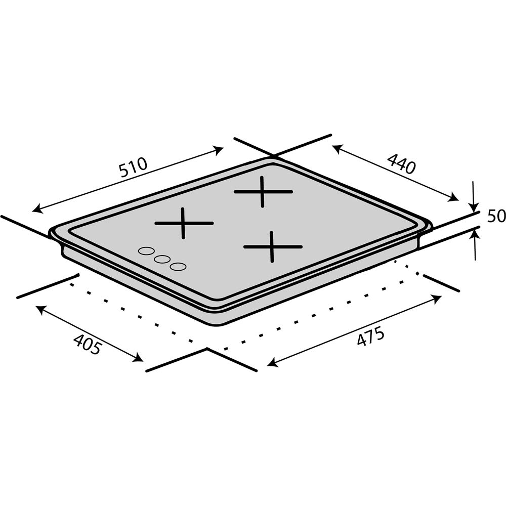 Фото Варочная поверхность VENTOLUX HG430-G3G CEST (BK)