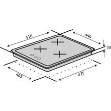 Варочная поверхность VENTOLUX HG430-G3G CEST (BK)