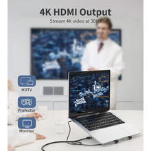 Подставка для ноутбука CHOETECH док станция USB-C 7-в-1 (HUB-M43-SL)
