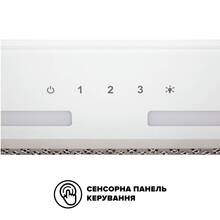 Вытяжка INTERLINE SWAY WH A/60 GL/S